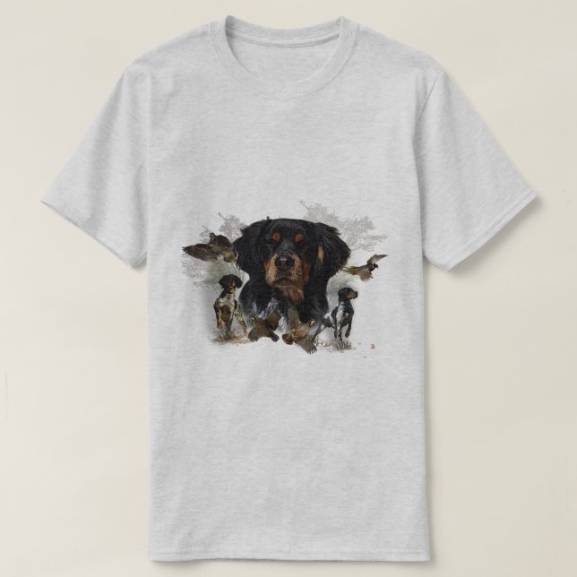 Brittany Spaniel, passion för fåglar T Shirt (Design framsida)