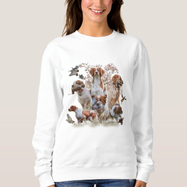 Brittany Spaniel  T Shirt (Framsida)
