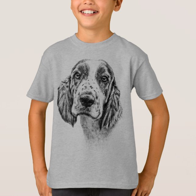 Brittany Spaniel Tee Shirt (Framsida)
