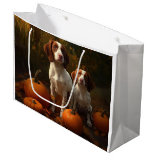 Brittany Spaniel Valp Höstglädje Pumpa