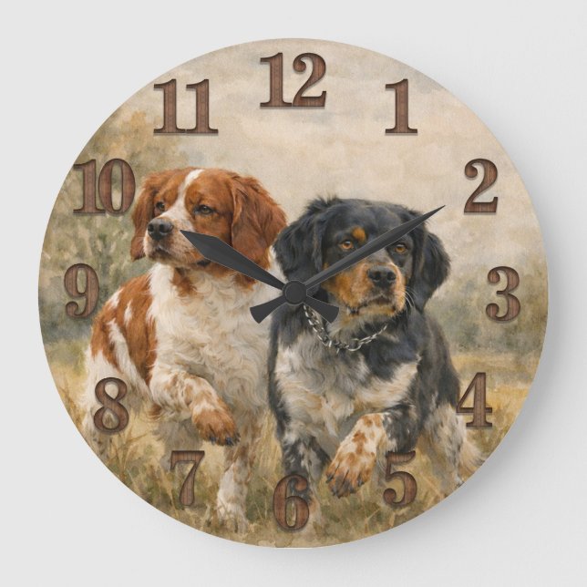 Brittany spanieln  stor klocka (Framsida)