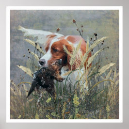 Brittany Spaniels, Fågeljaktssäsong Poster
