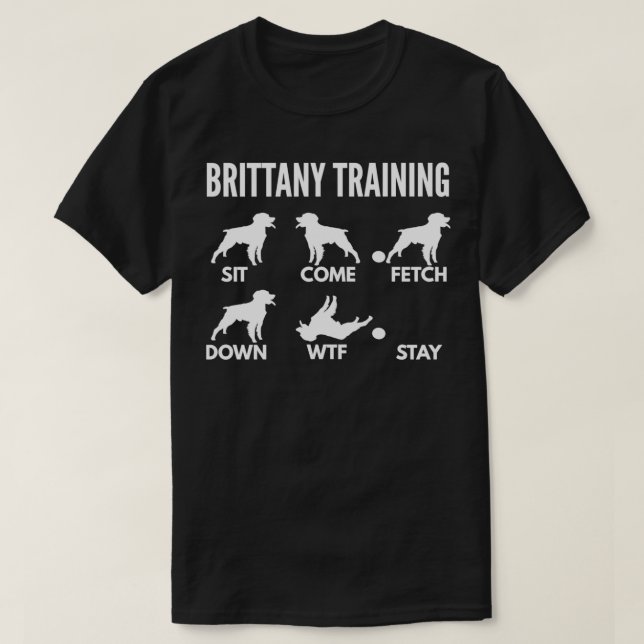 Brittany Training for Brittany Spain Owners T Shirt (Design framsida)