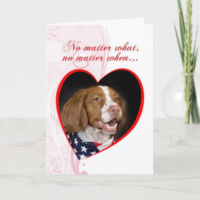 Brittany valentinkort helgkort (Framsida)