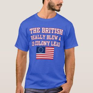 Britten blåste en trettonkoloni-ledning t shirt