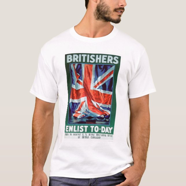Britter Enlist i dag (US02116) Tee (Framsida)