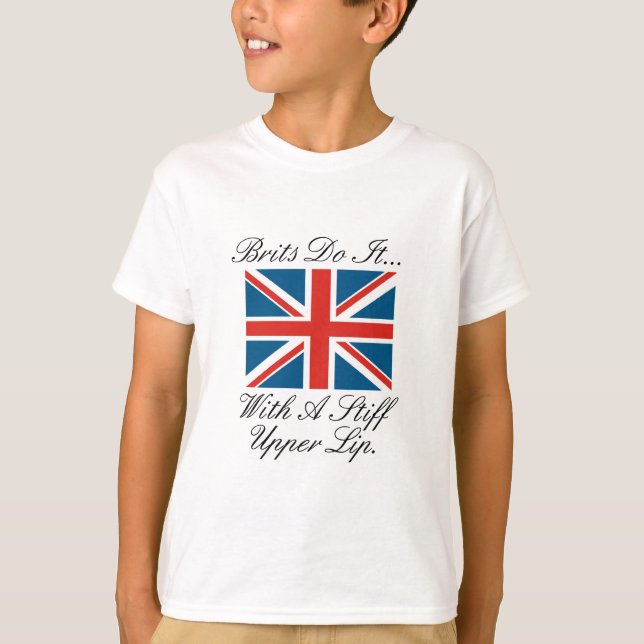 Britter Gör Det... Med En Styv Överkäke T Shirt (Framsida)