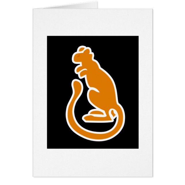 brittisk 7:e armerad uppdelning hälsningskort (Framsidan)