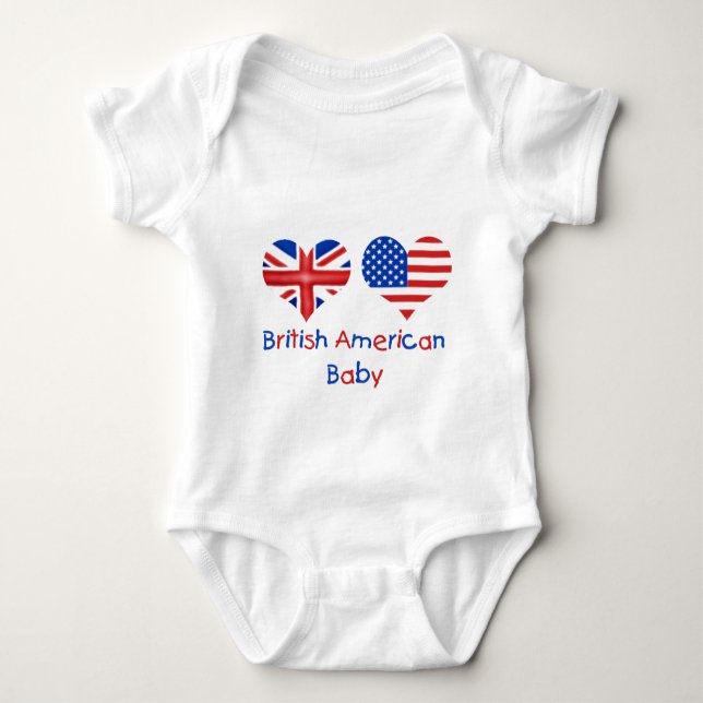 Brittisk amerikanbaby t shirt (Framsida)