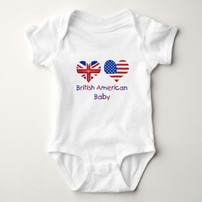 Brittisk amerikanbaby t shirt (Framsida)