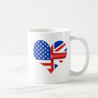 Brittisk amerikanhjärta kaffemugg