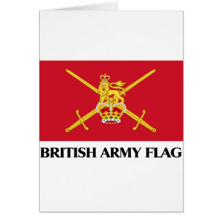 Brittisk arméflagga hälsningskort
