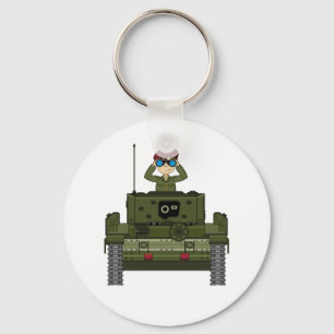 Brittisk armésoldat i tanken Keychain Nyckelring