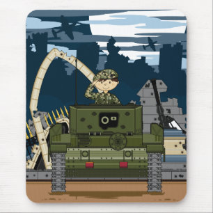 Brittisk armésoldat- och tankplats Mousepad Musmatta