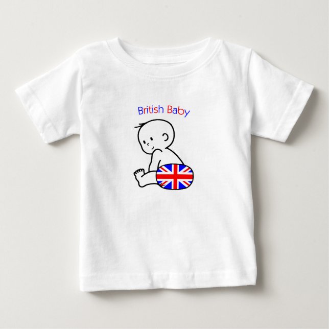 Brittisk baby tee shirt (Framsida)