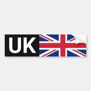 Brittisk bil och brittisk resa utomlands bildekal