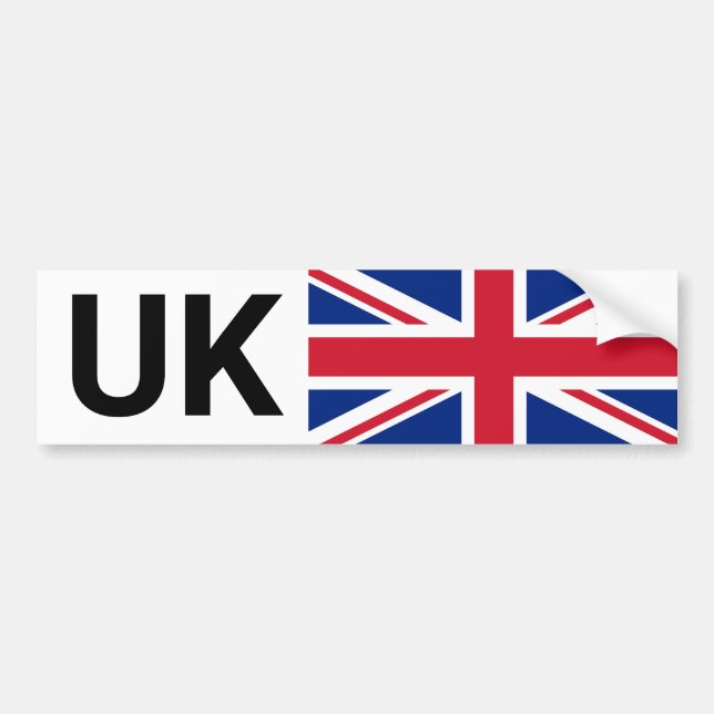 Brittisk bil och brittisk resa utomlands bildekal (Framsidan)