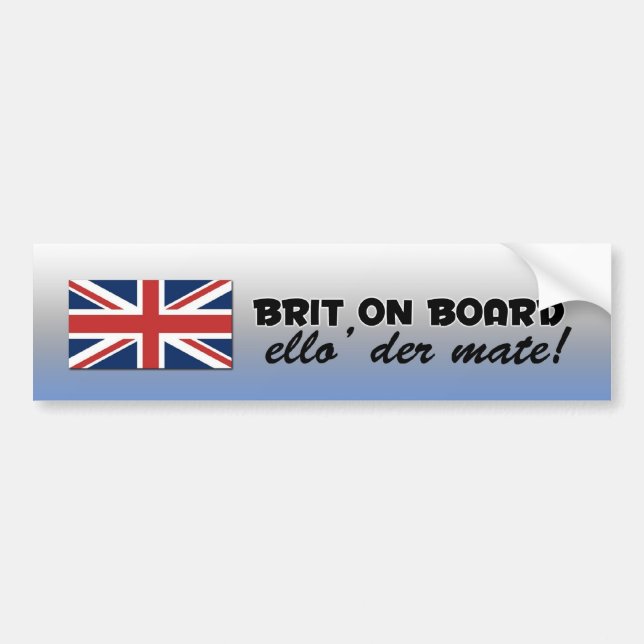 Brittisk bildekal (Framsidan)