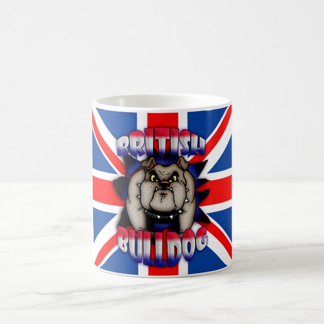 Brittisk bulldoggmugg, med den fackliga jacken kaffemugg (Center)