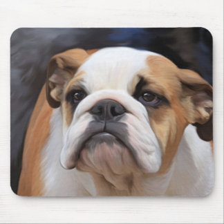 Brittisk bulldoggvalp musmatta