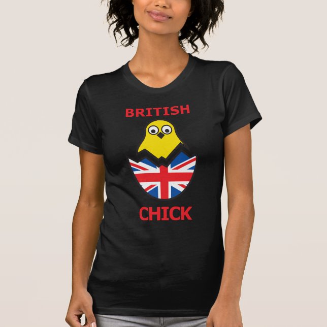 Brittisk chick t shirt (Framsida)