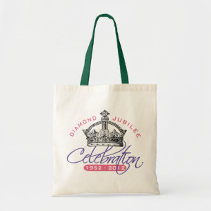 Brittisk diamantjubileum - kunglig souvenir tygkasse