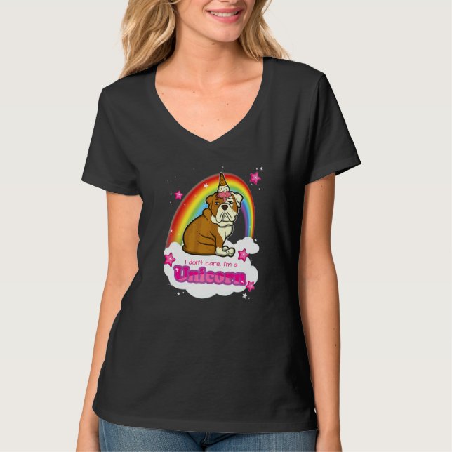 Brittisk engelsk bulldogg hundras  7 t shirt (Framsida)
