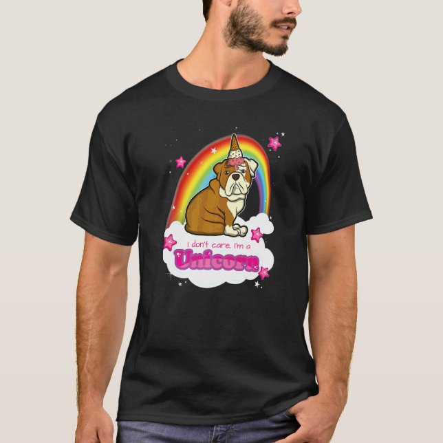 Brittisk engelsk bulldogg hundras  7 t shirt (Framsida)