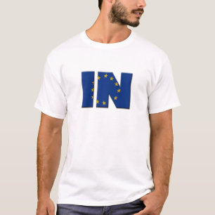 Brittisk EU-folkomröstning in/ut. I förhållande ti T-shirt