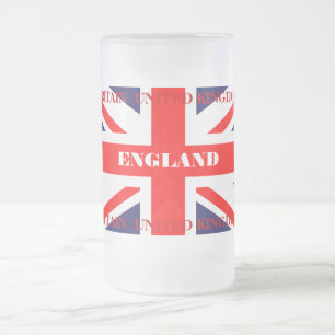 Brittisk facklig jackBritannien London flagga Frostat Ölglas