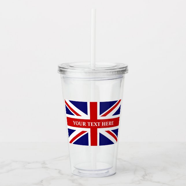 Brittisk facklig jackflagga av den United Kingdom Take Away Mugg (Framsida)