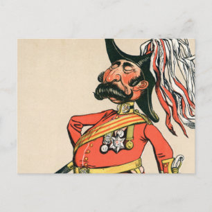Brittisk Fält Marshal Vykort