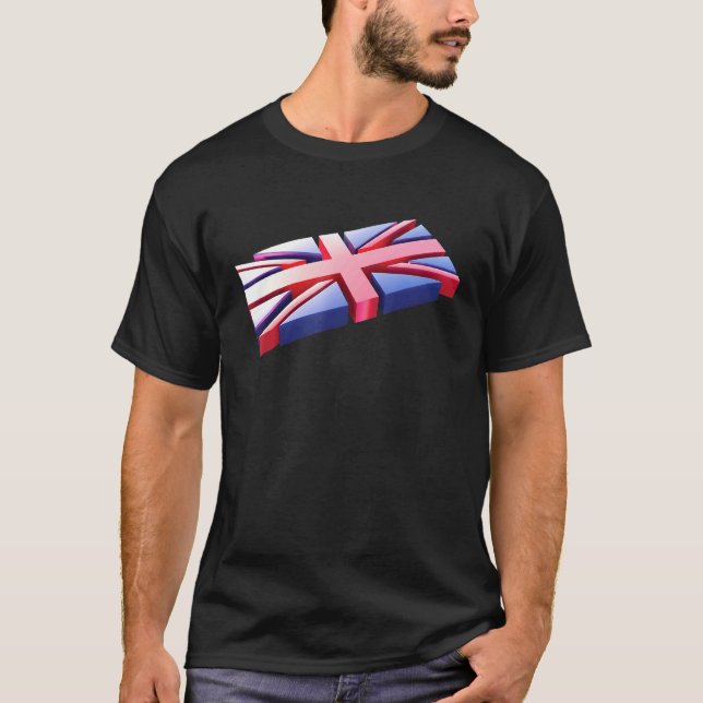 Brittisk flagga England Storbritannien Union Jack T Shirt (Framsida)