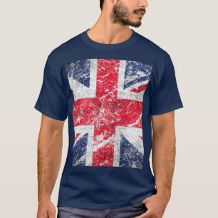 Brittisk flagga/facklig jackflagga/facklig flagga t-shirt