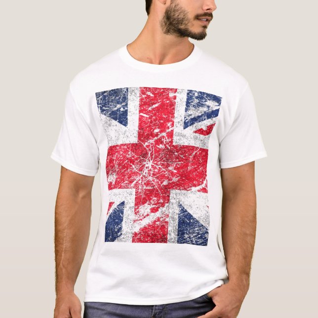 Brittisk flagga/facklig jackflagga/facklig flagga tröja (Framsida)