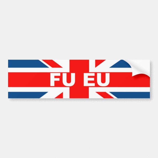 Brittisk flagga för Anti EG Bildekal (Framsidan)