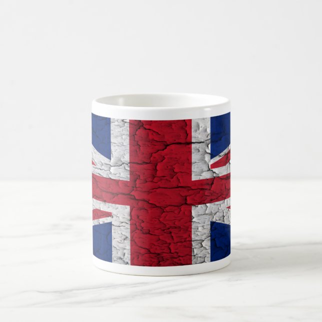Brittisk flagga för vintage kaffemugg (Center)