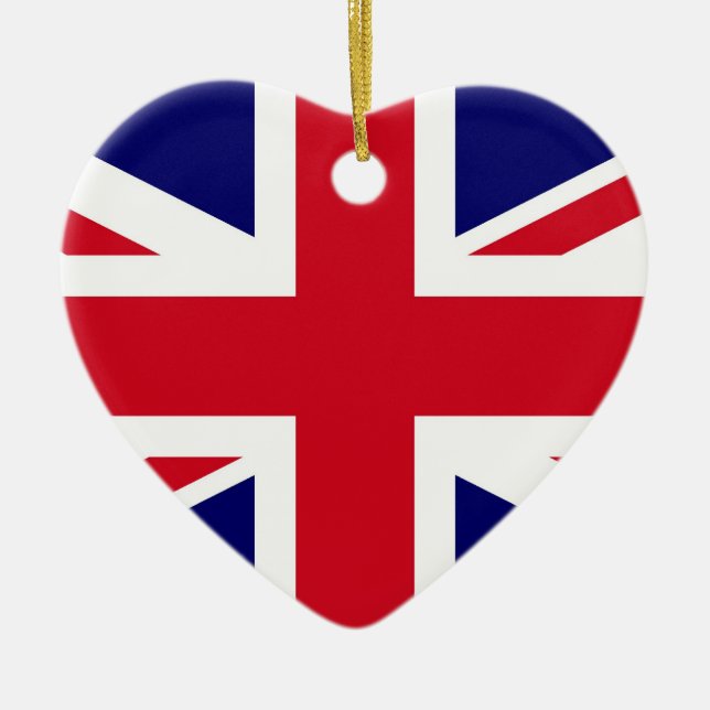 Brittisk flagga julgransprydnad keramik (Framsidan)