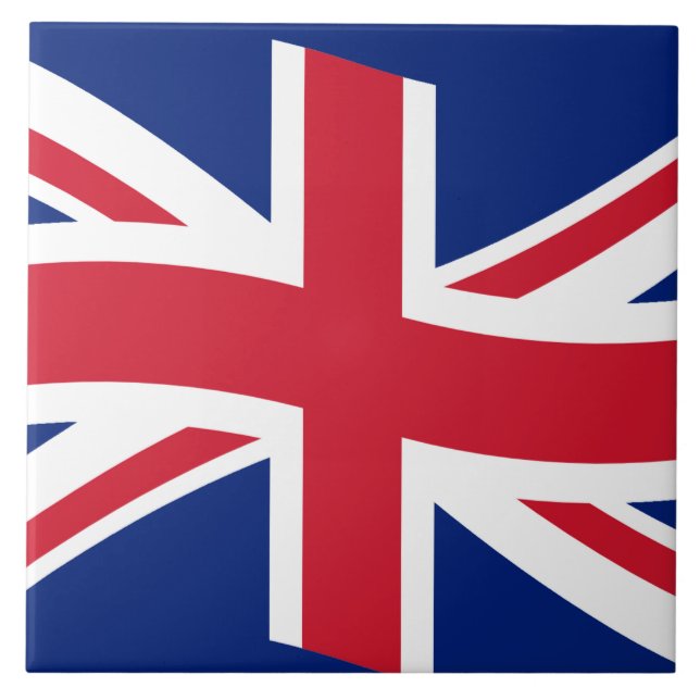 Brittisk flagga kakelplatta (Framsidan)