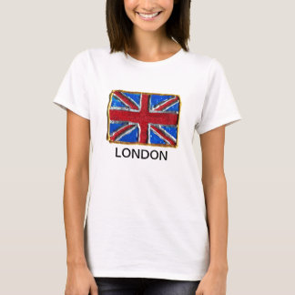 Brittisk flagga London - för London logotyp för Tee