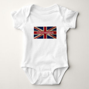 Brittisk flagga med distresseffekt t-shirt