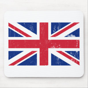 Brittisk flagga Mousepad för facklig jack Musmatta