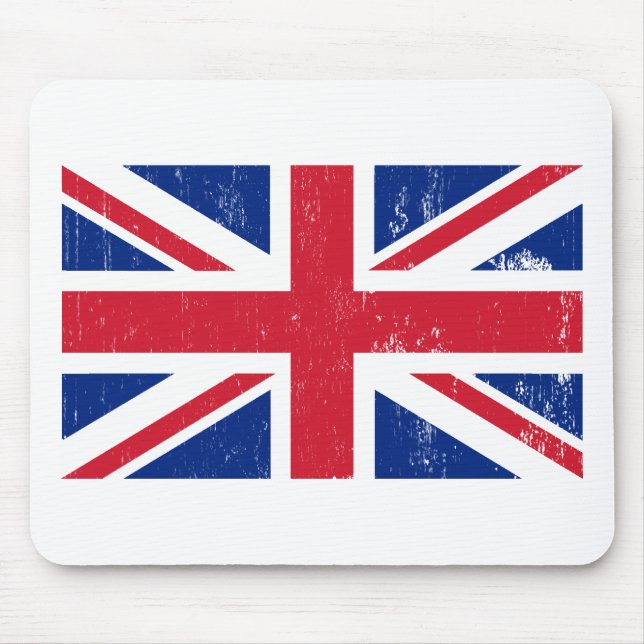 Brittisk flagga Mousepad för facklig jack Musmatta (Framsidan)