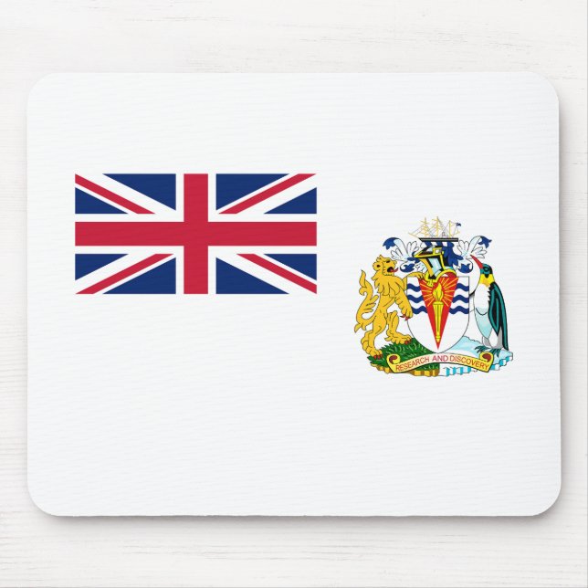 Brittisk Flagga-mussla i Antarktis Musmatta (Framsidan)