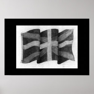 Brittisk flagga poster