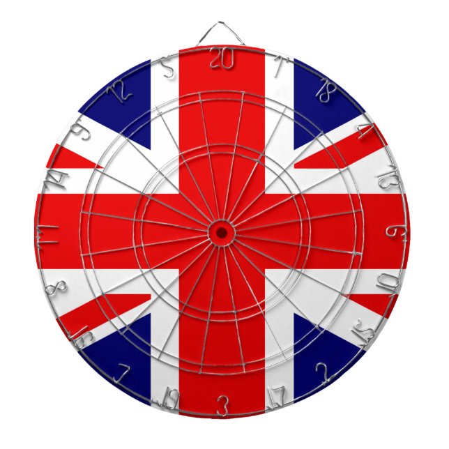 Brittisk flagga Storbritannien Darttavla (Framsidan)