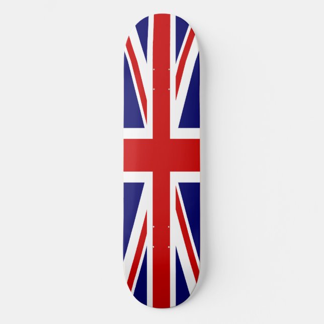 Brittisk flagga Union Jack Skateboard Bräda 21,5 Cm (Framsida)