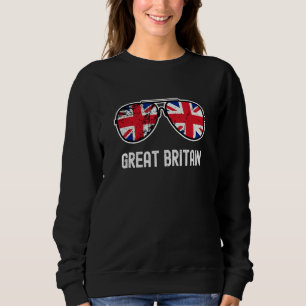 Brittisk flagga Union Jack-solglasögon England Sto T Shirt