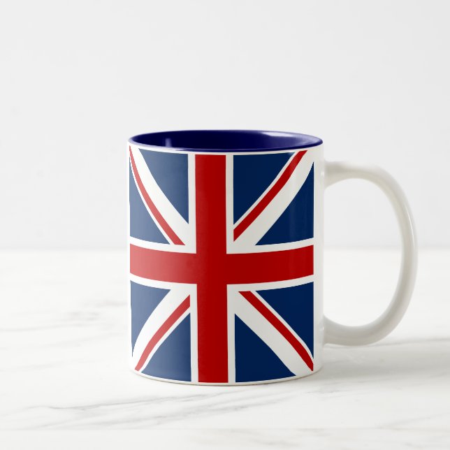 Brittisk flaggakaffemugg Två-Tonad mugg (Höger)