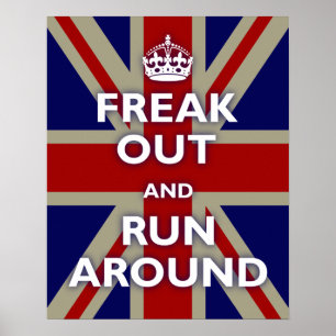 Brittisk flaggaparodi poster